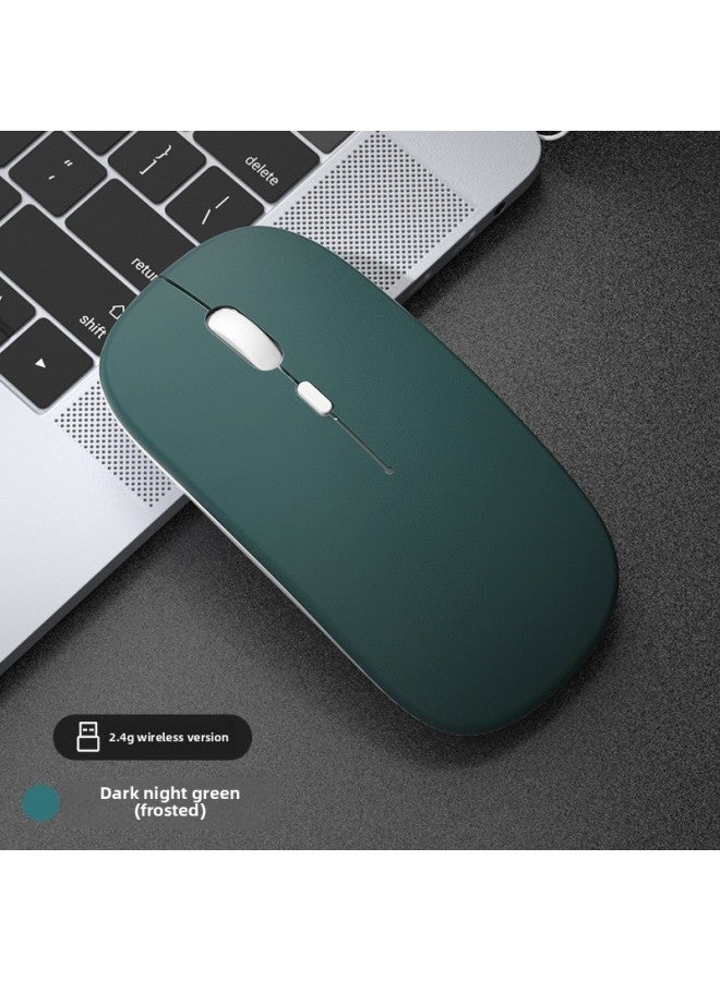 Wireless Bluetooth Mouse Quiet Charging Girl Office Dual-Mode Computer Mac Tablet Unlimited Laptop Mouse-Specification:Pearl White/bluetooth Dual Template 【silent + Rechargeable】 2.4g Wireless + Blu - Image 3